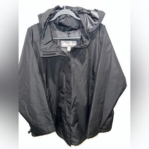 Eddie Bauer Men's Black Raincoat
